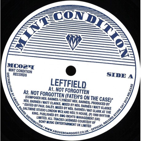 Leftfield - Not Forgotten (Record Store Day 2019)